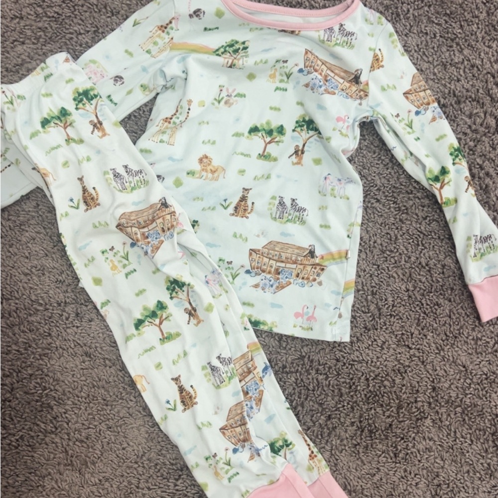 SweetHoney Kids Pajama Set with Safari Print